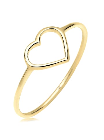 Elli Ring 375 Gelbgold Herz in Gold