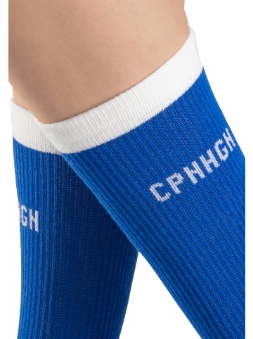 Copenhagen Studios Tennissocken in 1x offwhite mit rot, 1x offwhite mit hellblau