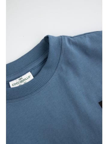 Coccodrillo T-Shirt mit kurzen Ärmeln in blau