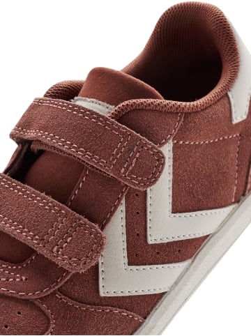 Hummel Klettverschluss Sneaker Victory Suede Kinder in COPPER BROWN