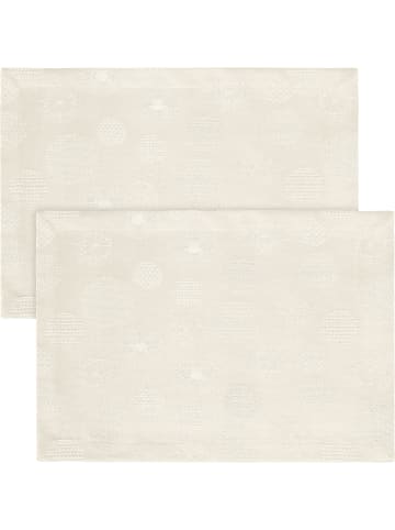 Erwin Müller Jacquard, Baumwollmischung Tischset im 2er-Pack Calvia in creme