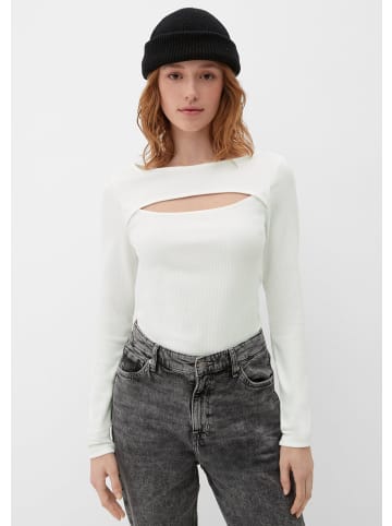 QS T-Shirt in 0200_ecru