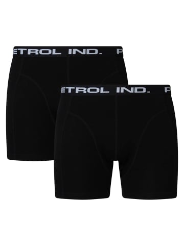 Petrol Industries Boxershorts Petrol Logo Einfarbig in Schwarz