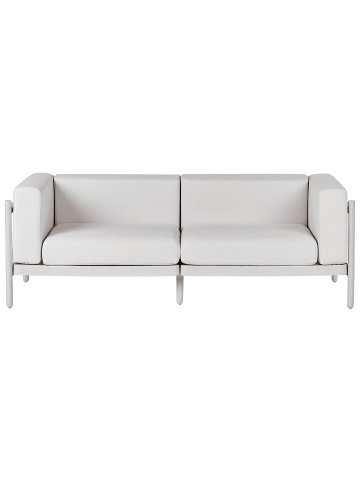 Beliani Gartensofa FERRETTI in Beige - (W) 187 x (H) 68 x (L) 73 cm