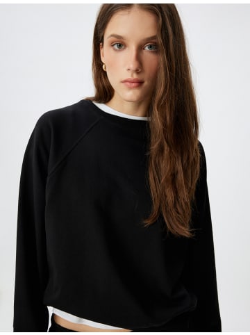 KOTON Sweatshirt in Schwarz