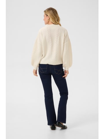 Cream Strickjacke CRHoliday Straight fit in Eggnog