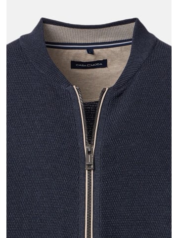 Casa moda Strickjacke Basic in Dunkelblau