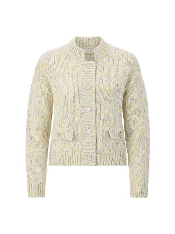 Rich & Royal Boxy Neps Yarn Cardigan in Urban Lime