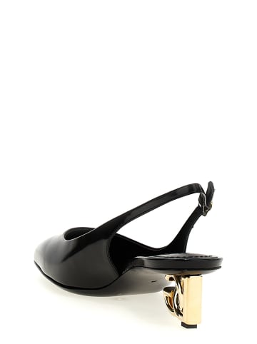Dolce & Gabbana Schwarz Kalbsleder Mittel Absatz Pumps