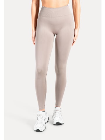 SMILODOX Leggings Alira Scrunch in Taupe
