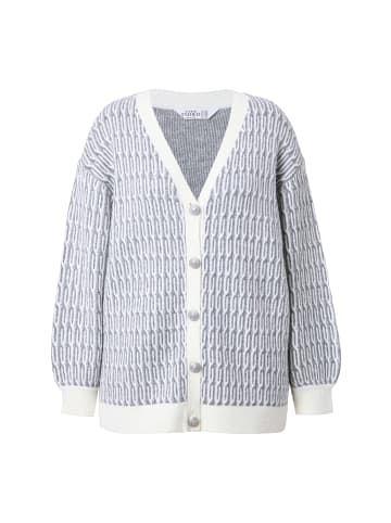 Studio Untold Strickjacke in grau melange