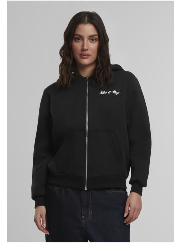 Mister Tee Mister Tee Rise & Slay Ladies Fluffy Zip Hoody in black