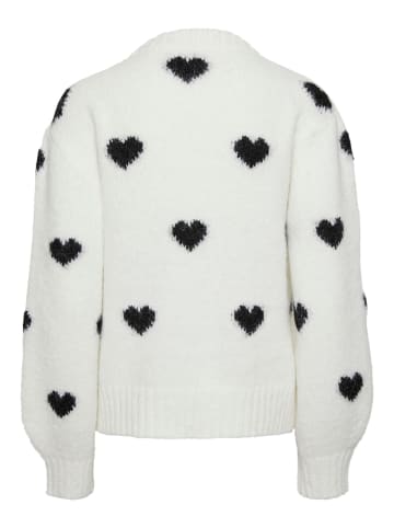 Pieces Strickpullover in Cloud Dancer