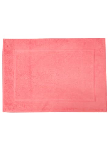 Framsohn 2er Set: Zwirnfrottier Badematte "Easy" in Pink (L) 70 x (B) 50 cm