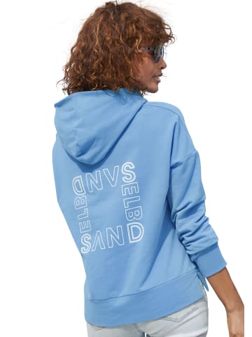 ELBSAND Kapuzensweatshirt in azurblau