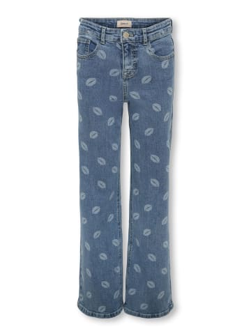 KIDS ONLY Jeans mit weitem Bein in Medium Blue Denim