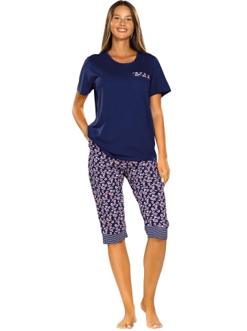 Comtessa Single-Jersey Schlafanzug in blau