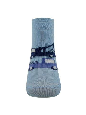 ewers 2er-Set Socken 2er Pack Baustellenfahrzeuge in aquamarin-latte