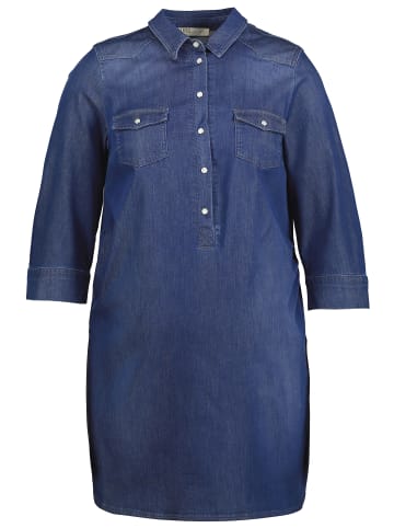 Ulla Popken Hemdbluse in blue denim