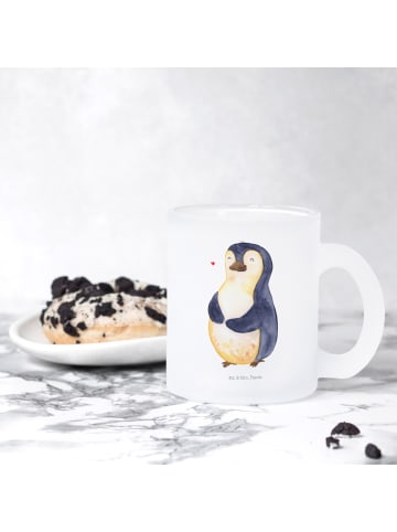 Mr. & Mrs. Panda Trinkglas Pinguin Diät ohne Spruch in Transparent