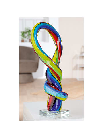 GILDE Skulptur Loop mehrfarbig - (H) 34 cm