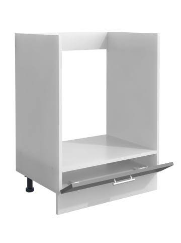 VCM  Ofenschrank Breite 60 cm Küche Esilo F in Weiß / Anthrazit