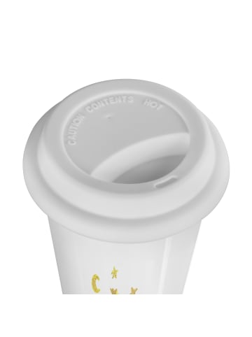 Mr. & Mrs. Panda Thermobecher Schwein Glück ohne Spruch in Weiß