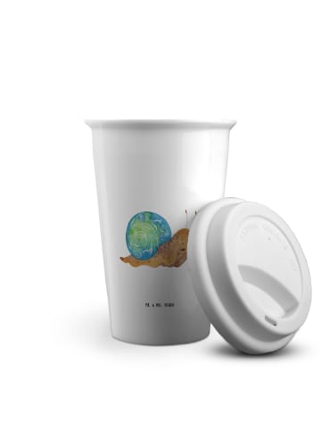 Mr. & Mrs. Panda becher kaffee Schnecke Sir ohne Spruch in Weiß
