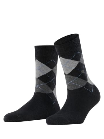 Burlington Socken 1er Pack in Schwarz/Grau/Hellblau