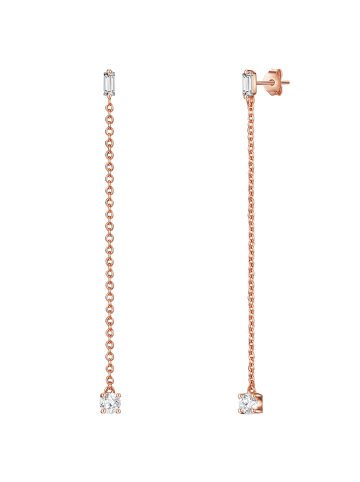 Glanzstücke München Ohrhänger Sterling Silber roségold Zirkonia weiß in roségold