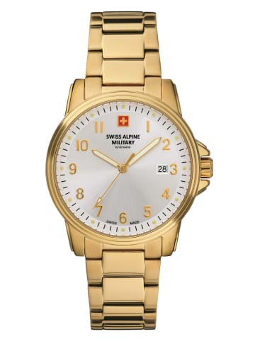Swiss Alpine Military by Grovana Analoguhr für Herren in gold