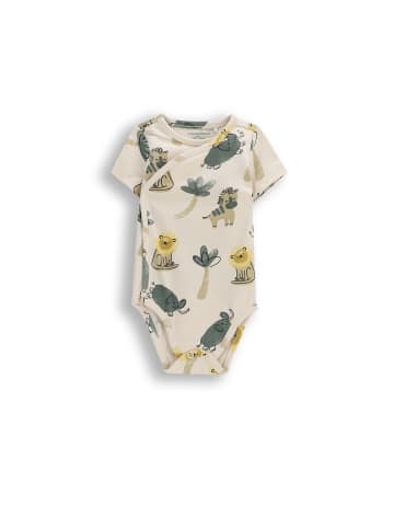 Coccodrillo Umschlagbody mit kurzen Ärmeln in ecru