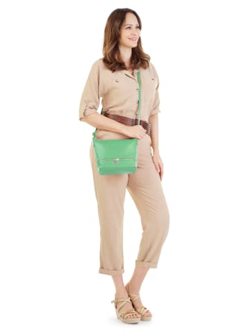 Cluty Umhängetasche echt Leder in mint