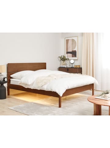 Beliani Doppelbett BOISSET in Braun - (W) 165 x (H) 101 x (L) 205 cm