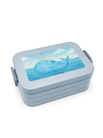Mr. & Mrs. Panda MEPAL Bentobox Wal Konfetti Design ohne Spruch in Blau Pastell