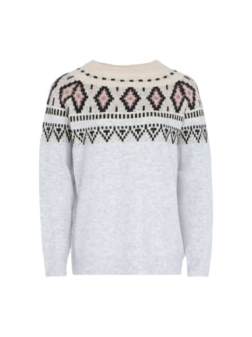 FENIA Damen Sweater in GRAU MELANGE