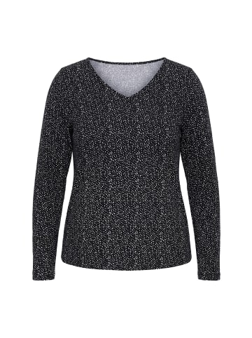 Ulla Popken Langarmshirt in schwarz