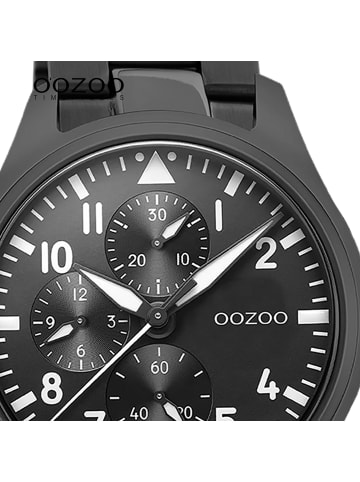 Oozoo Analog-Armbanduhr Oozoo Timepieces schwarz groß (ca. 42mm)