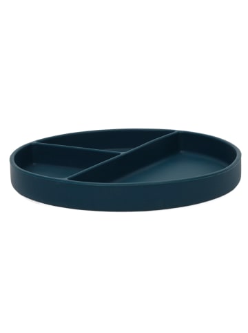 Excellent Houseware Teller mit Unterteilungen in Blau, (B) 20 x (H) 3,2 x (L) 20 cm