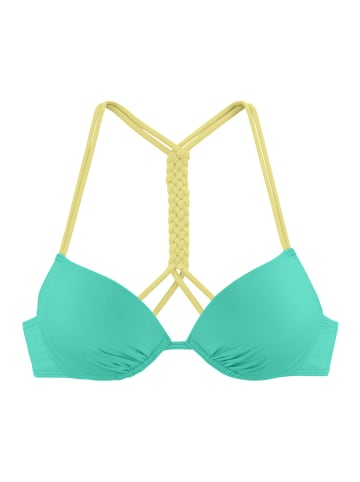 Venice Beach Push-Up-Bikini-Top in mint