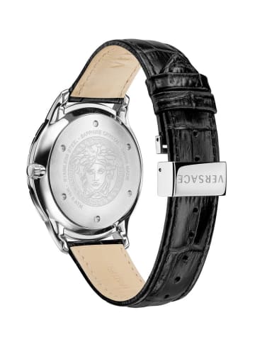 Versace Schweizer Uhr Univers silberfarben in schwarz