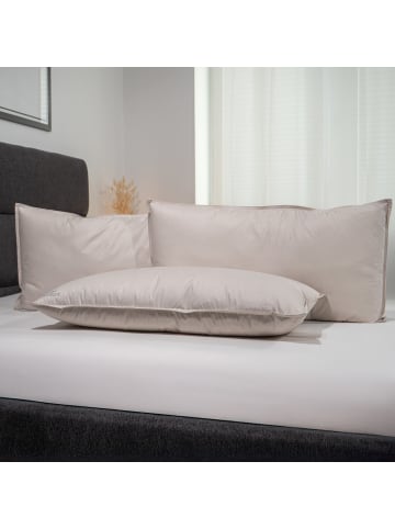 Künsemüller Comfort Daunen 3-Kammer Kopfkissen mit kanadischen Daunen in weiß