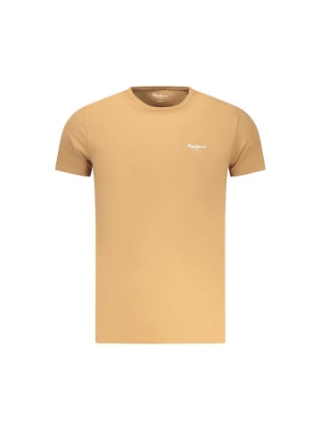 Pepe Jeans Braunes Baumwoll-T-Shirt