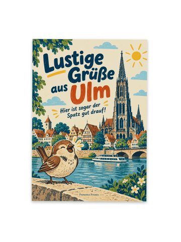 Mr. & Mrs. Panda Postkarte Spatz humorvoll Design mit Spruch in Weiß