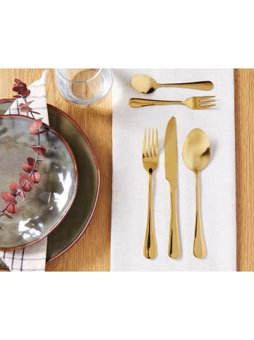 Beliani 30-tlg Besteck Set FUSILLI in Gold