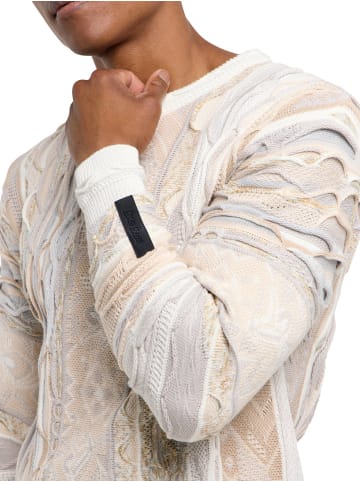 Carlo Colucci Jacquardpullover Dimani in Weiß
