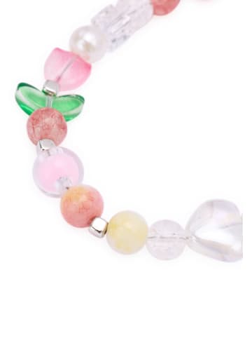myMo Women Keychain in White Multicolor