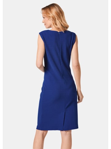 GOLDNER Strukturiertes Jerseykleid in royalblau