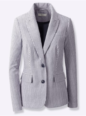 Heine Blazer in marine-weiß-gestreift