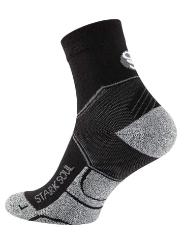 Stark Soul® Quarter Performance Sport Socks 2 Paar in schwarz